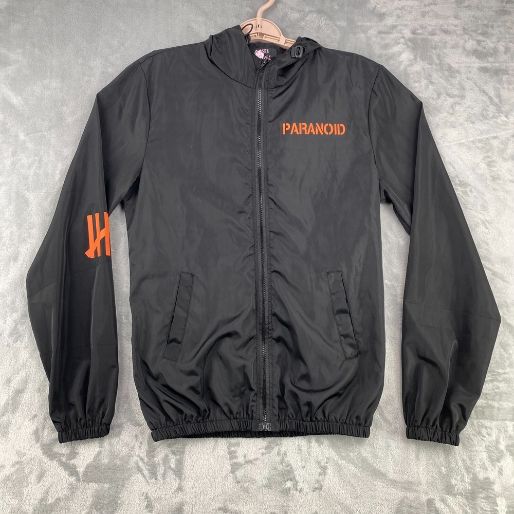 Anti Social Social Club Jacket Women Small Black Paranoid Windbreaker Undefeated